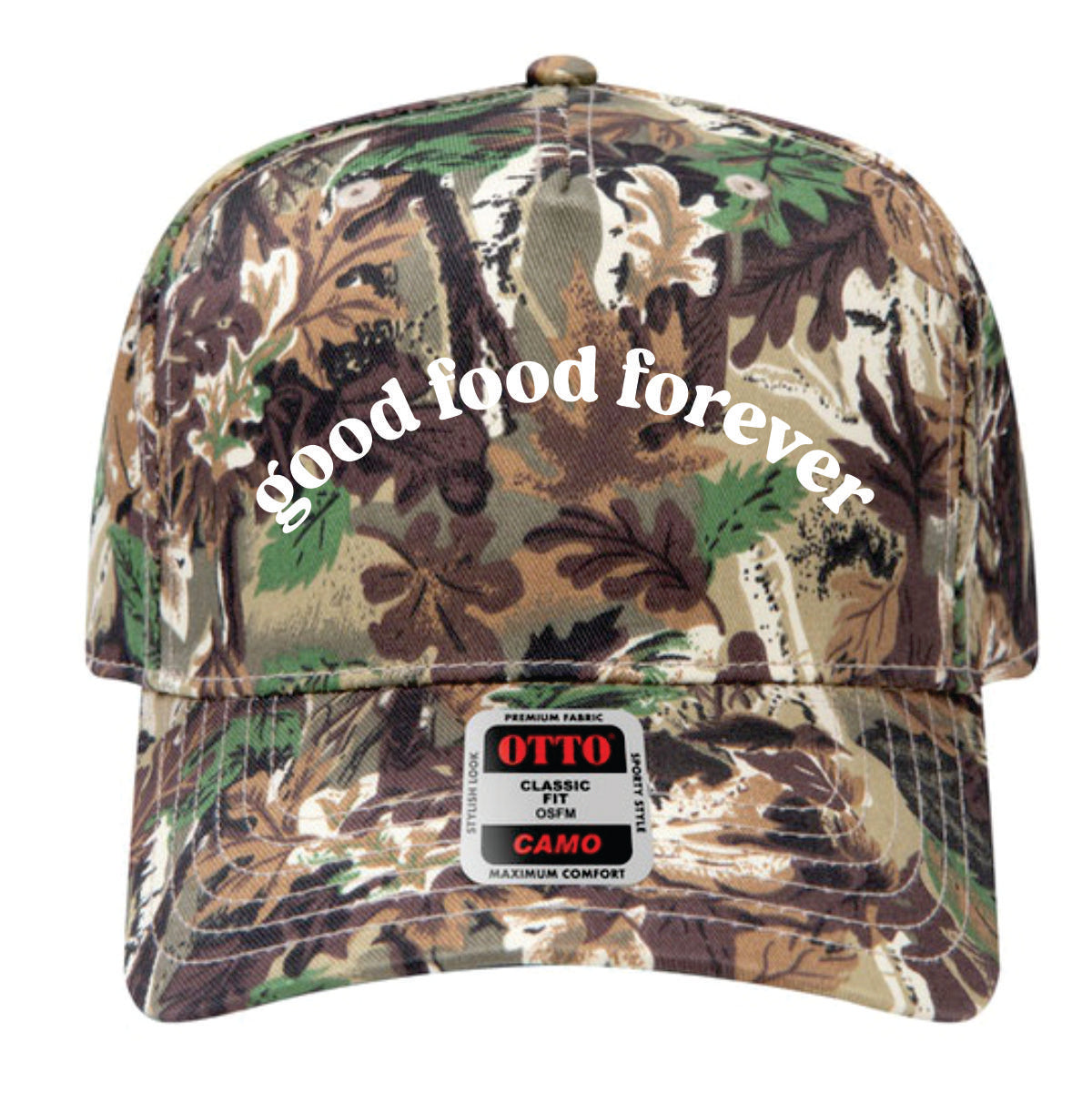 Good Food Forever Camo Trainer Hat